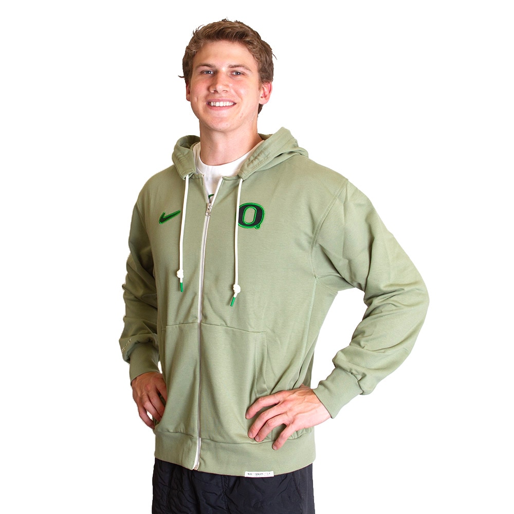Green Oil Nike Dri FIT French Terry Fleece Player 24 Black O Full Zip Hood